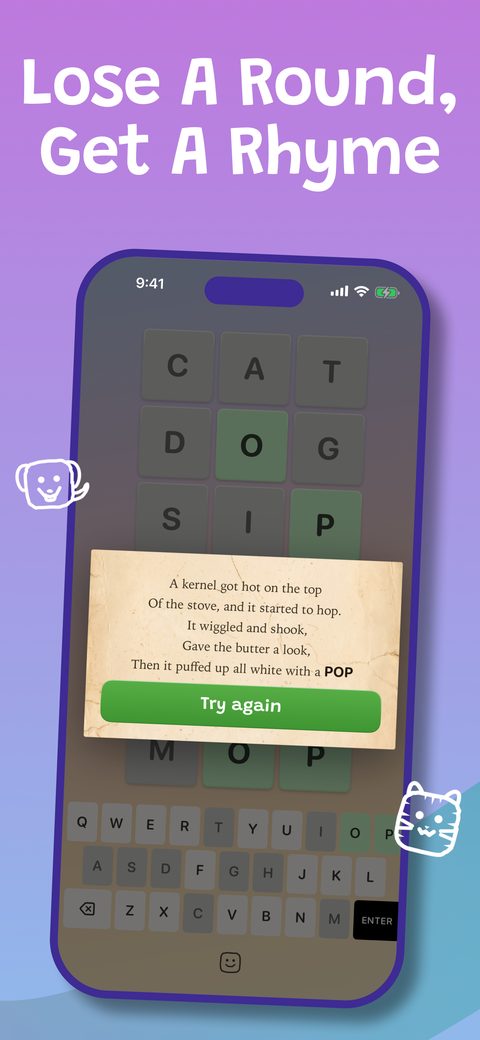 Lose a round, get a rhyme: a limerick reveals the answer